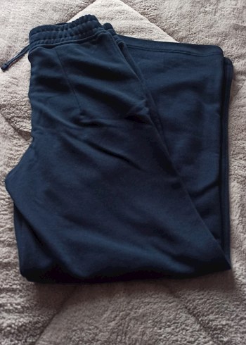 Koyu Mavi Geniş Kesim Kız Pantolonu - Görsel 9