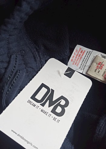 Koyu Mavi Geniş Kesim Kız Pantolonu - Görsel 3