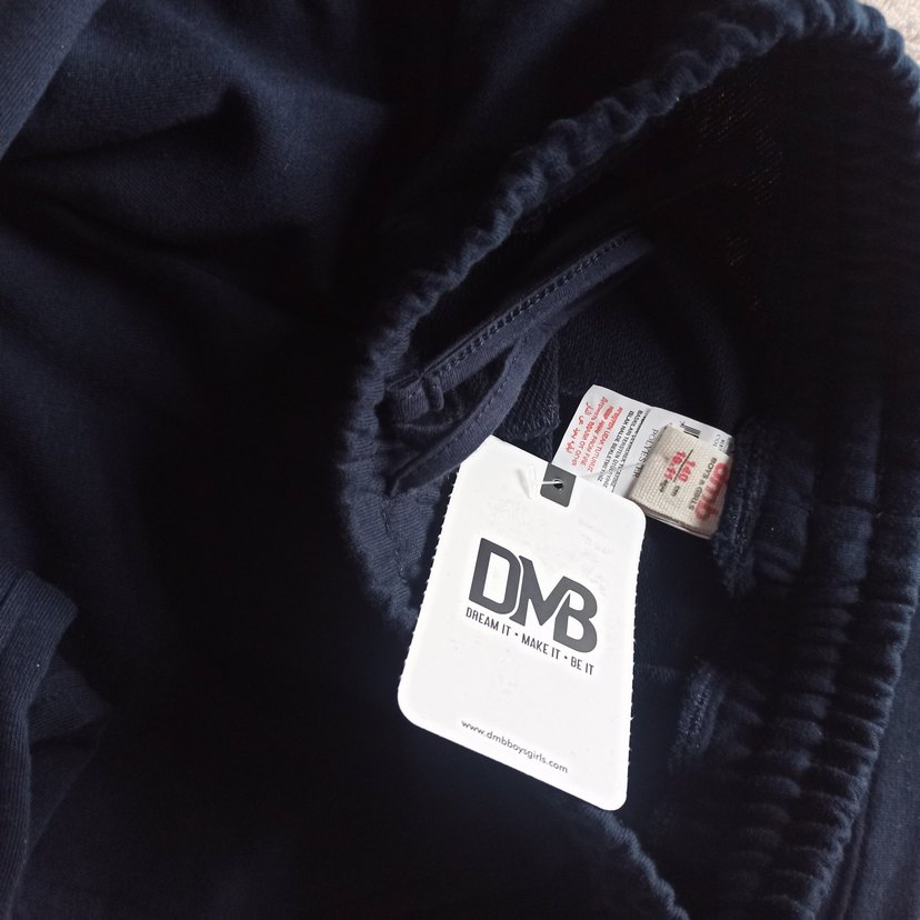 Koyu Mavi Geniş Kesim Kız Pantolonu - Görsel 4