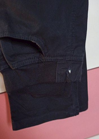 Düğmeli Lacivert  Çocuk  Pantolon 10_11 yaş - Görsel 3