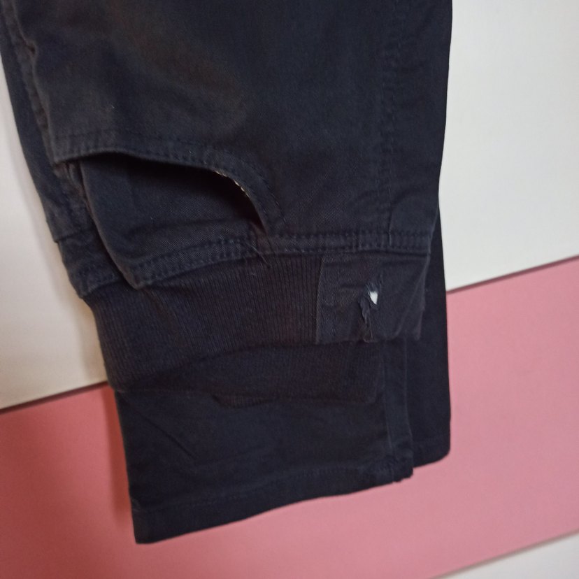 Düğmeli Lacivert  Çocuk  Pantolon 10_11 yaş - Görsel 3