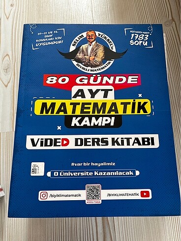 Bıyıklı matematik ayt kamp kitabı