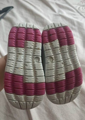 23 Beden beyaz Renk Kız Çocuk Beyaz Sneaker Velcro
