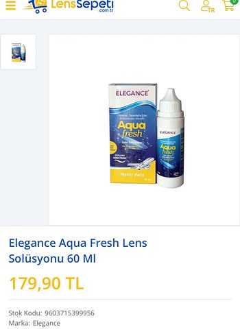 Elegance Aqua Fresh Lens Solüsyonu 60 ml - Görsel 4