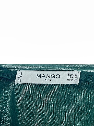 l Beden yeşil Renk Mango Bluz %70 İndirimli.