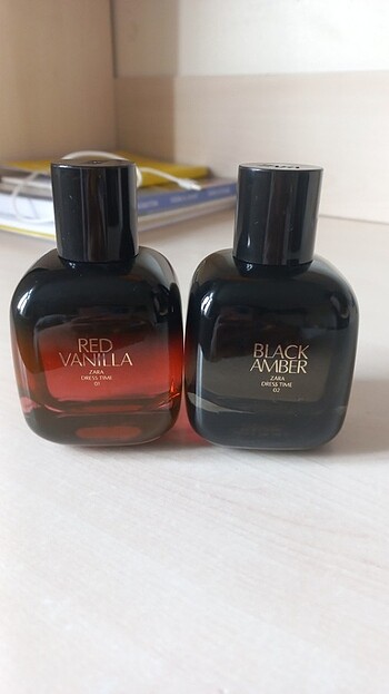Zara red vanilla & Black amber 