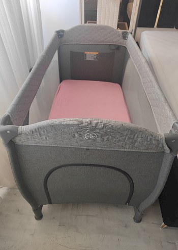 Aniij Baby Gri ve Kahverengi Oyun Parkı Yatağı