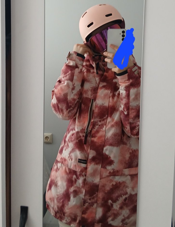 Dreamscape Kadın Pembe Desenli Kayak Montu - Görsel 4