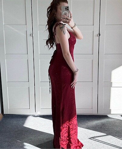 s Beden bordo Renk RACHEL ELBİSE