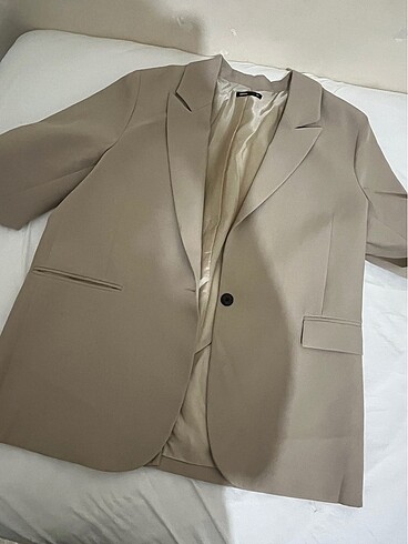 xl Beden camel Renk Blazer ceket