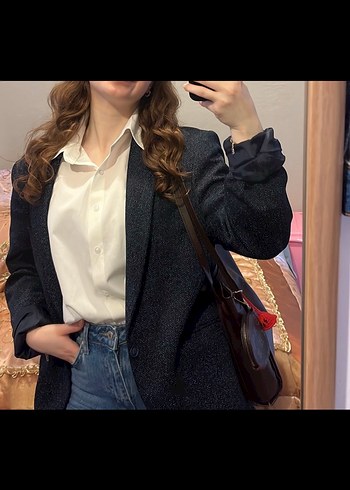 s Beden gri Renk Regular blazer ceket