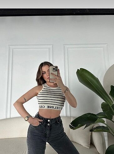 Trendyol & Milla Beli Lastikli Crop