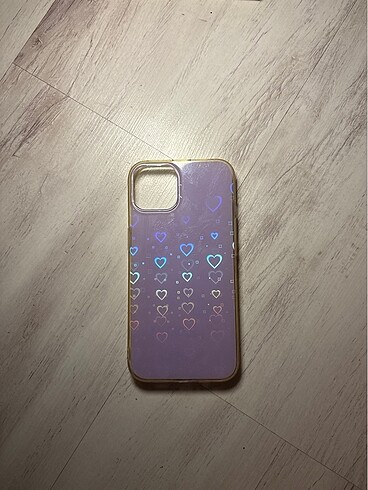 iphone 13 hologramlı mor kılıf