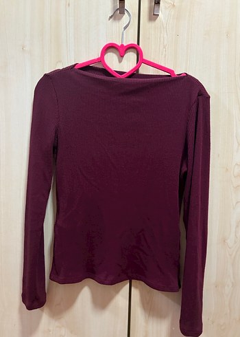 Mango Xs beden Bordo Triko Bluz