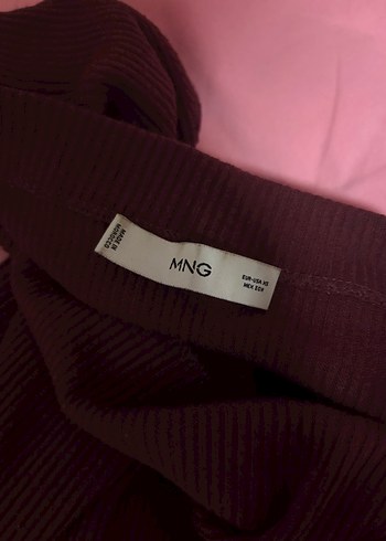 Mango Mango Xs beden Bordo Triko Bluz