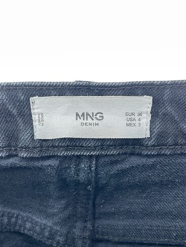 36 Beden siyah Renk Mango Jean / Kot %70 İndirimli.