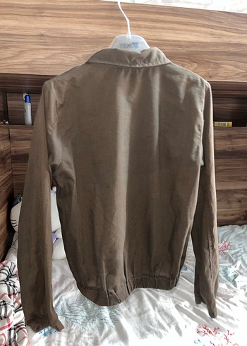 Kadın haki Fermuarlı Ceket - Görsel 4