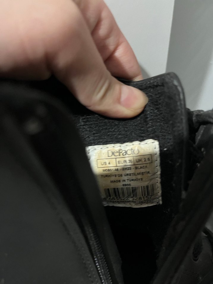 Siyah kız çoçuk botu defacto - Görsel 4