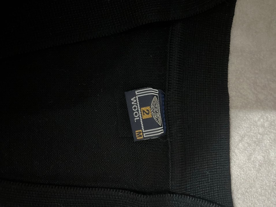 Erkek siyah ince yün triko hırka etiketli - Görsel 3