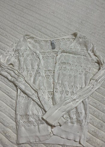 Dantel Detaylı Beyaz İnce Triko Kadın Kazak - Görsel 3