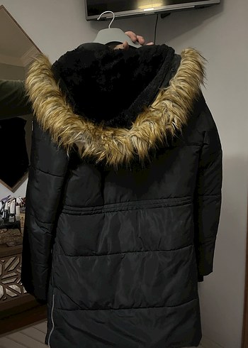 Siyah uzun kadın mont LCW - Görsel 5