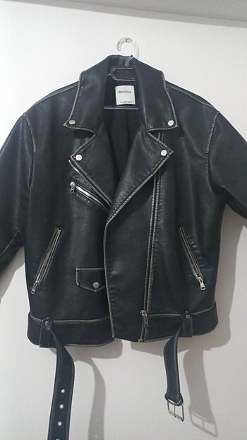 bershka vintage deri ceket
