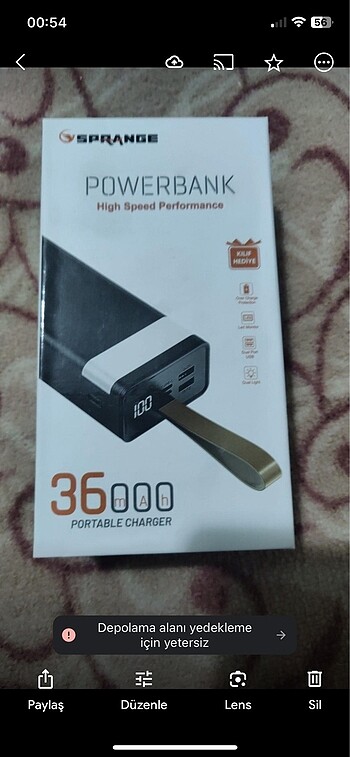 Sprange 36000 powerbank 