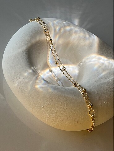 Tiffany&Co İkili top zincir bileklik
