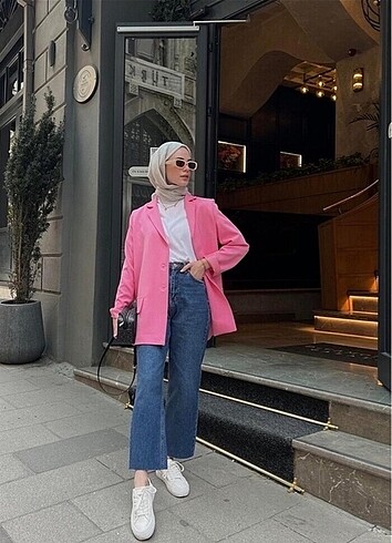 Pembe blazer ceket