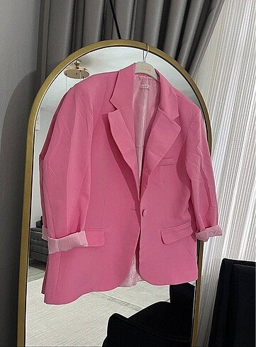 Zara Pembe blazer ceket