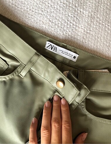 Zara Zara Suni Deri Pantolon