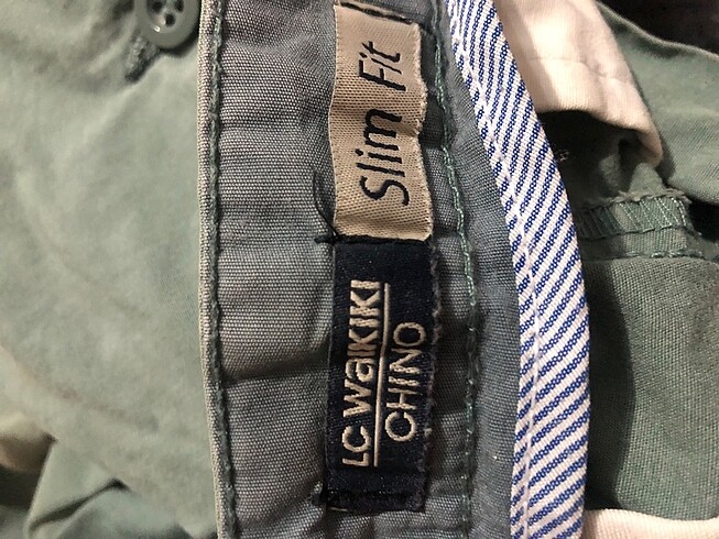 29 Beden yeşil Renk Dar Paça Slim Fit Pantolon