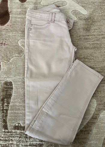 Pudra Pembesi Kadın Dar Paça Pantolon