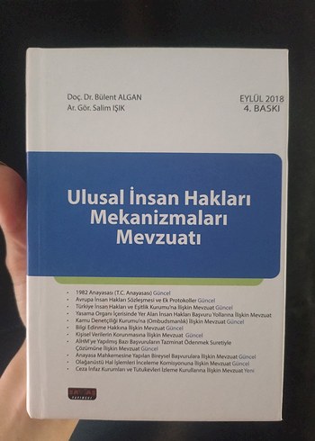 Ulusal İnsan Hakları Mekanizmaları Mevzuatı Kitabı
