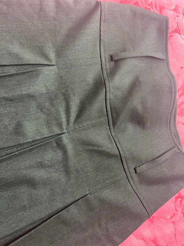 Kız Çocuk Gri Pileli Etek - Görsel 2