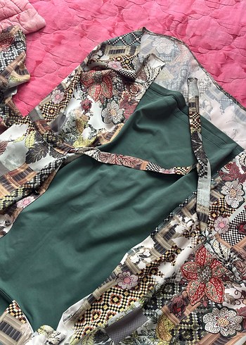 Bohem Çok Renkli Desenli Kadın Gömlek - Görsel 7