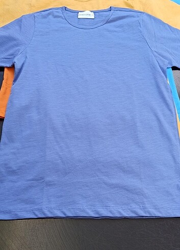 Yuvarlak yaka pamuklu liklari t-shirt 