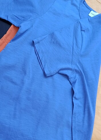 Yuvarlak yaka pamuklu liklari t-shirt  - Görsel 4