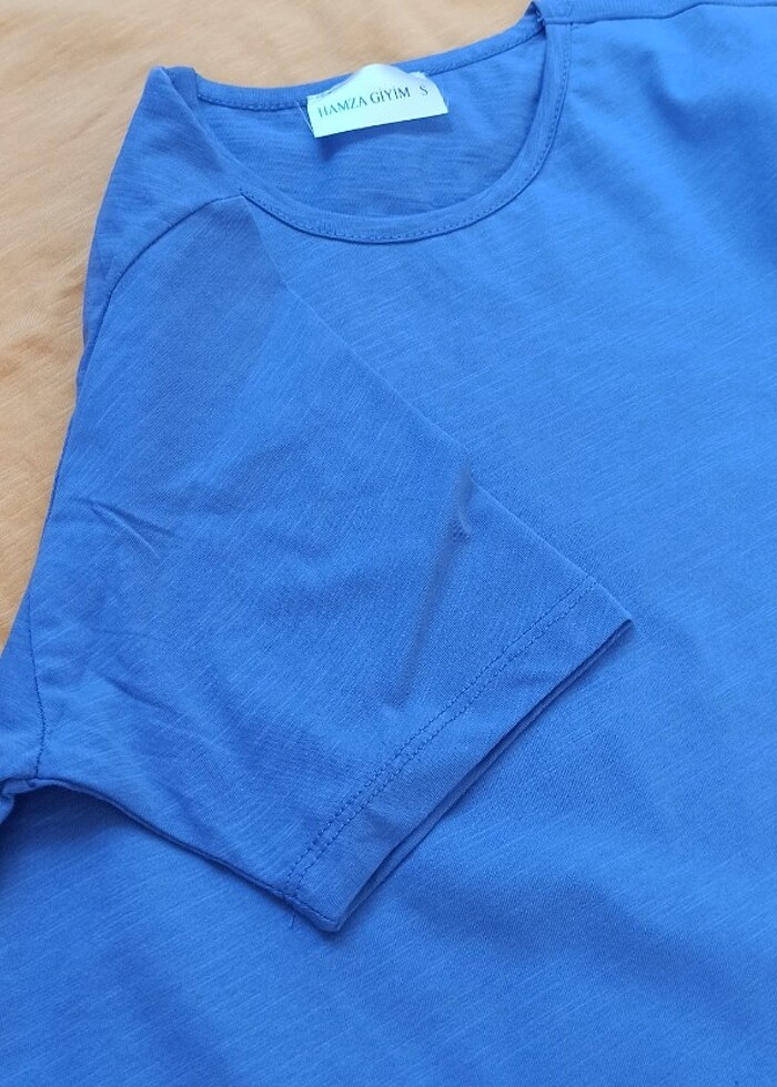 Yuvarlak yaka pamuklu liklari t-shirt  - Görsel 3