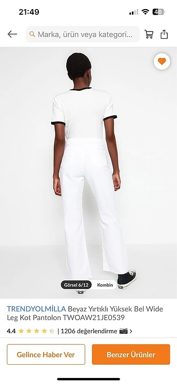 beyaz pantolon - Görsel 4