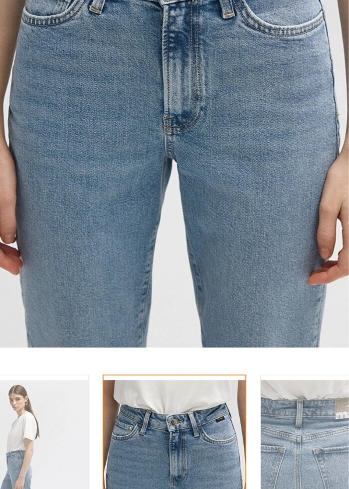 mavi kot pantolon - Görsel 3