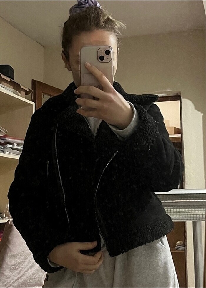 kadın kürklü mont - Görsel 4