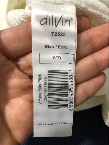 universal Beden beyaz Renk DİLVİN HIRKA