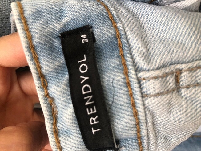 xs Beden mavi Renk Yüksek bel mom jeans