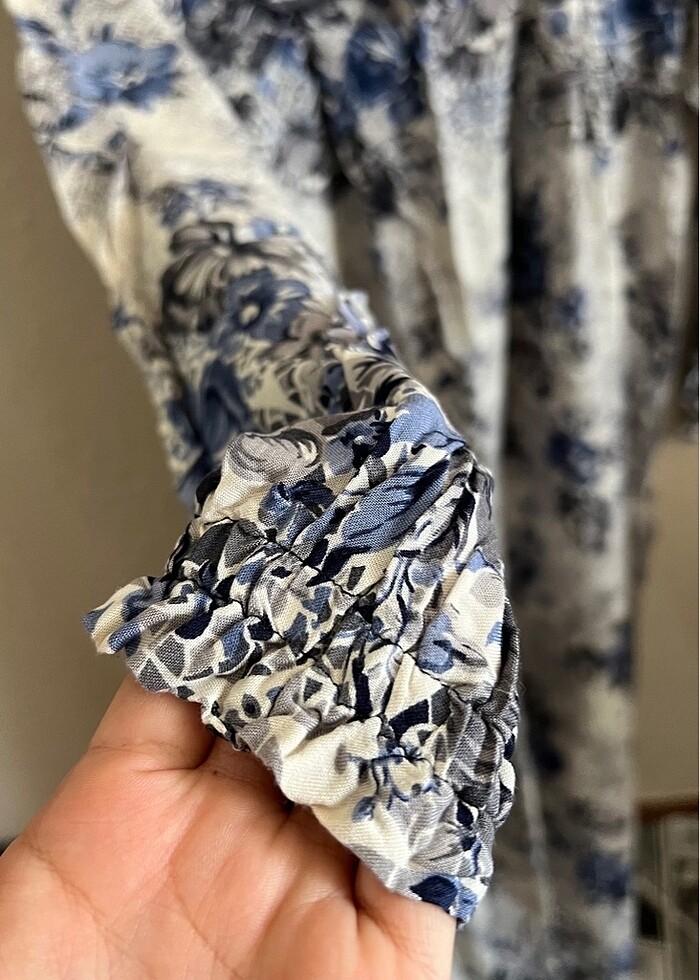 Sıfır viskon Robalı elbise - Görsel 2