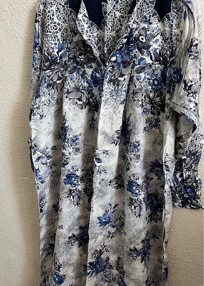 Sıfır viskon Robalı elbise - Görsel 5