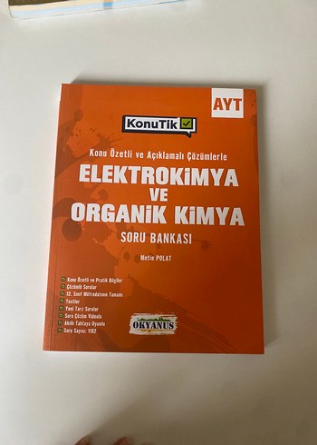 AYT Elektro Kimya ve Organik Kimya Soru Bankası