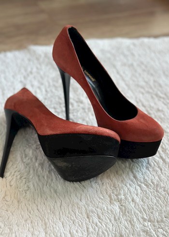 Kemal Tanca Kemal Tanca Süet Platform Topuklu Kadın Stiletto
