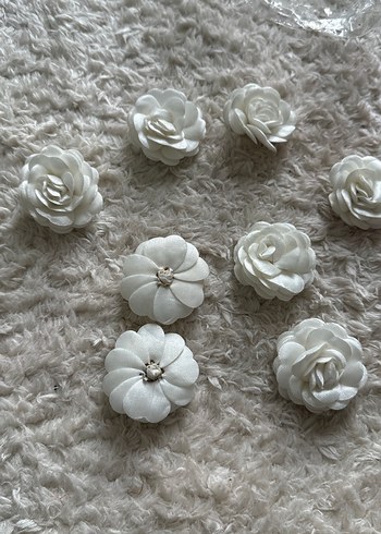 Beyaz Çiçekli süs - Görsel 4