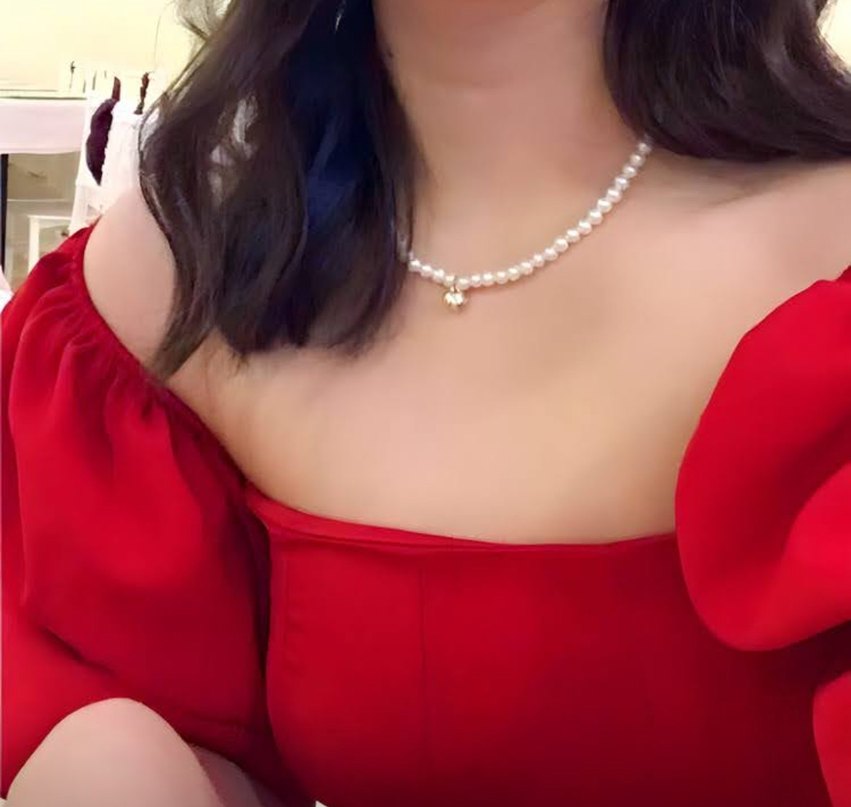 Kadın Kırmızı Uzun Elbise - Görsel 3